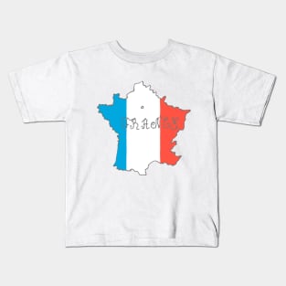 France flag Kids T-Shirt